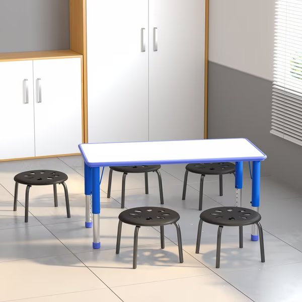Plastic Nesting Stack Stools, 11.5